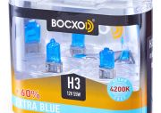 Лампа BOCXOD Н3 12v-55w PK22s EB (Extra Blue +60%) (2шт.)