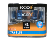 Лампа BOCXOD H4 24v-75/70w P43t EB (Extra Blue +60%) (2шт.)