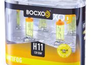 Лампа BOCXOD H11 12v-55w PGJ19-2 AF (Anti FOG 3000k) (2шт.)