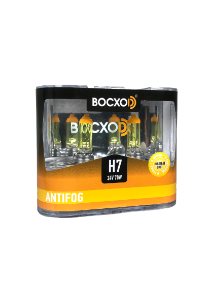 Лампа BOCXOD H7 24v-70w PX26d AF (Anti FOG 3000k) (2шт.)