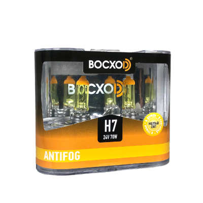 Лампа BOCXOD H7 24v-70w PX26d AF (Anti FOG 3000k) (2шт.)