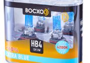 Лампа BOCXOD HB4 12v-51w P22d EB (Extra Blue +60%) (2шт.)