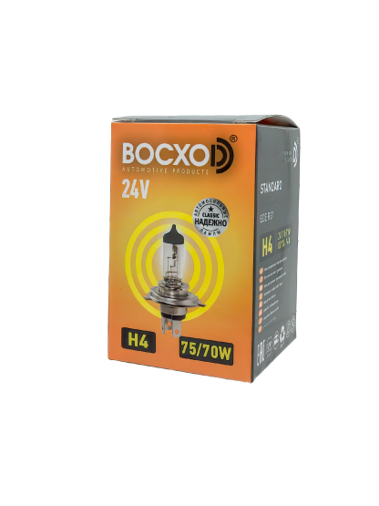 Лампа BOCXOD H4 24v-75/70w P43t